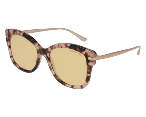 Michael Kors Gafas de sol para mujer, montura de oro rosa, 